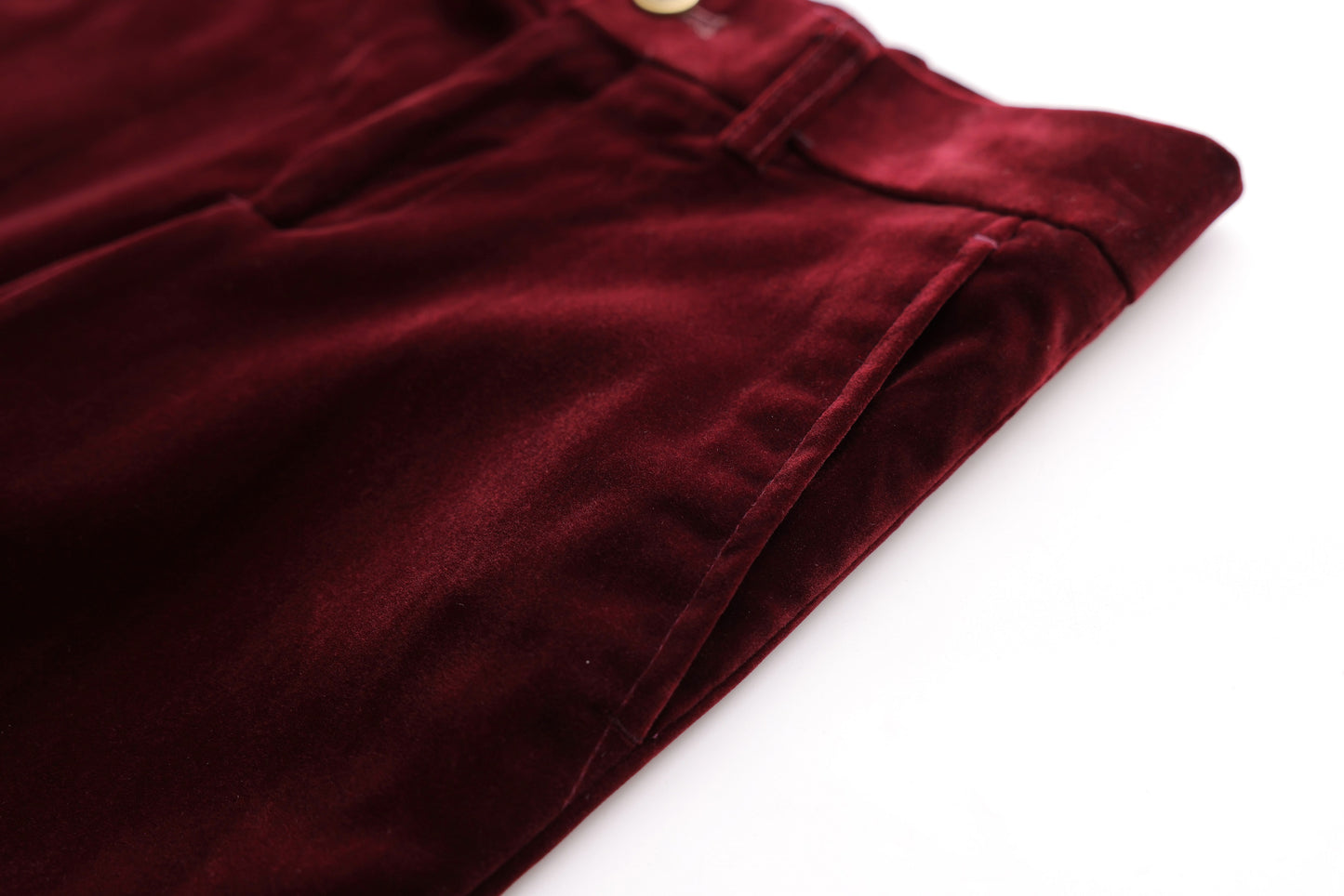 Velvet Trousers - Burgundy