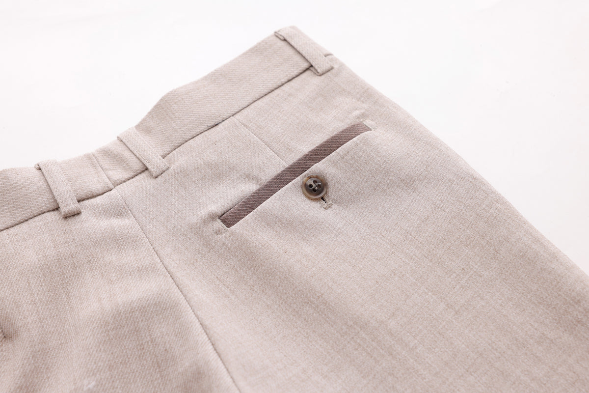 Piping Trousers - Mocha
