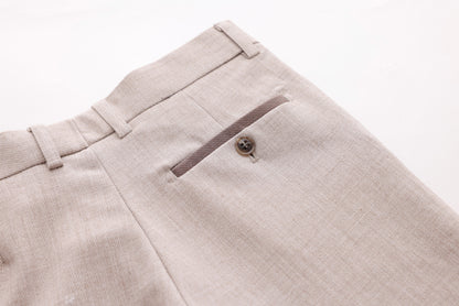Piping Trousers - Mocha