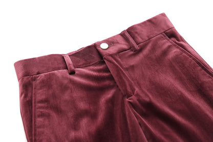 Velvet Trousers - Wine
