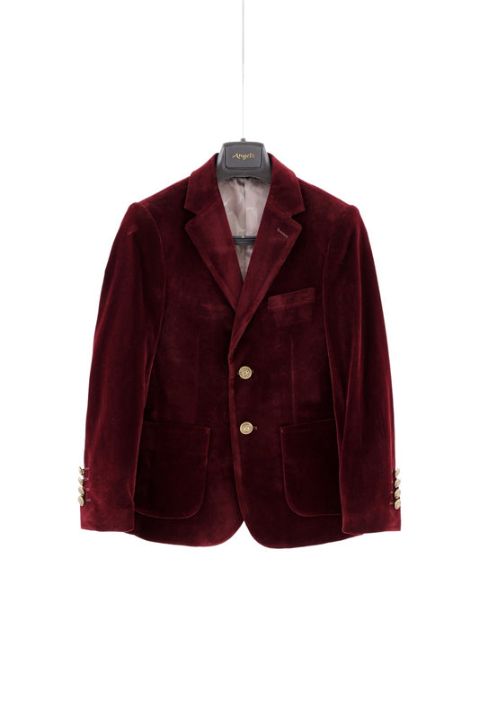Velvet Jacket - Burgundy