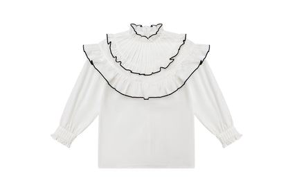 Ruffle Blouse - Black