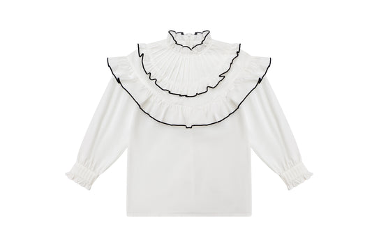 Ruffle Blouse - Black