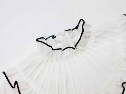 Ruffle Blouse - Black