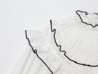Ruffle Blouse - Black