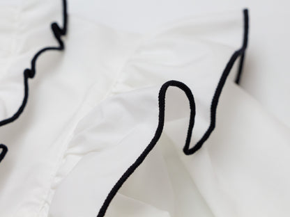 Ruffle Blouse - Black