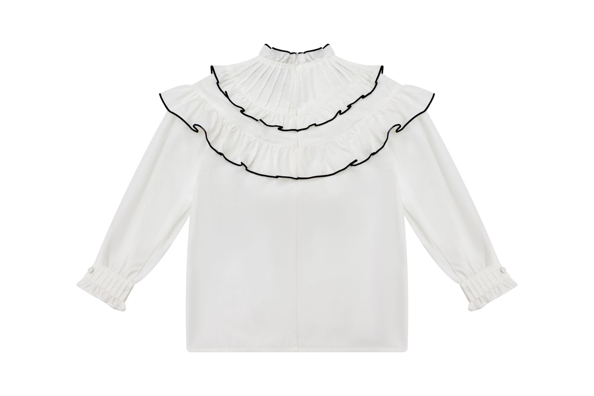 Ruffle Blouse - Black