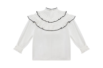 Ruffle Blouse - Black