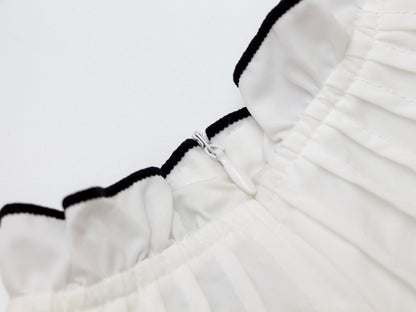 Ruffle Blouse - Black
