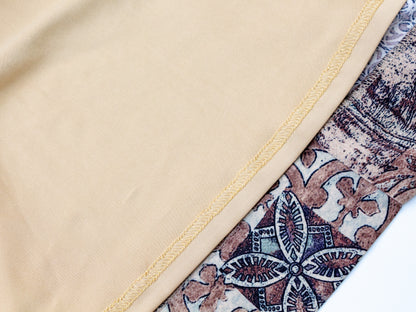 Papillon Pleated Dress - Brown