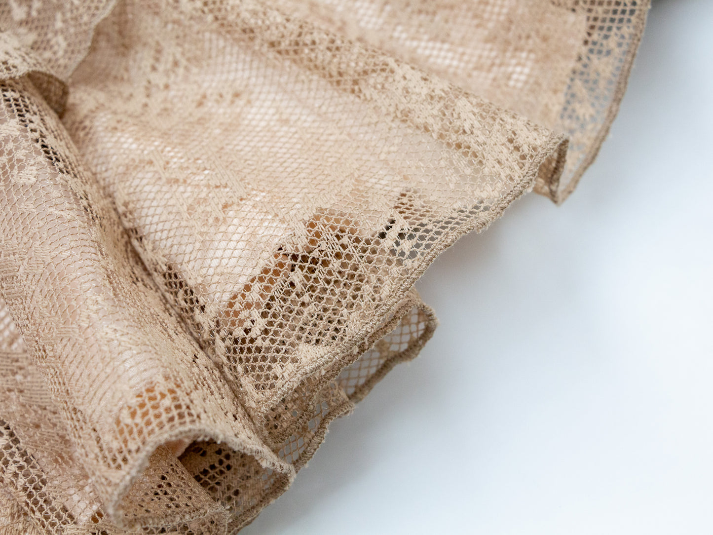 Mesh Tiered Dress - Mocha