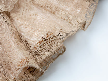 Mesh Tiered Dress - Mocha