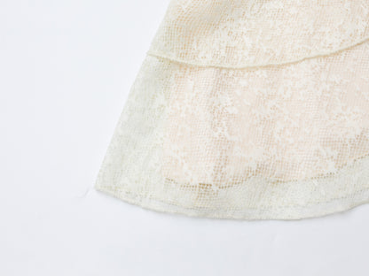 Mesh Tiered Dress - Cream