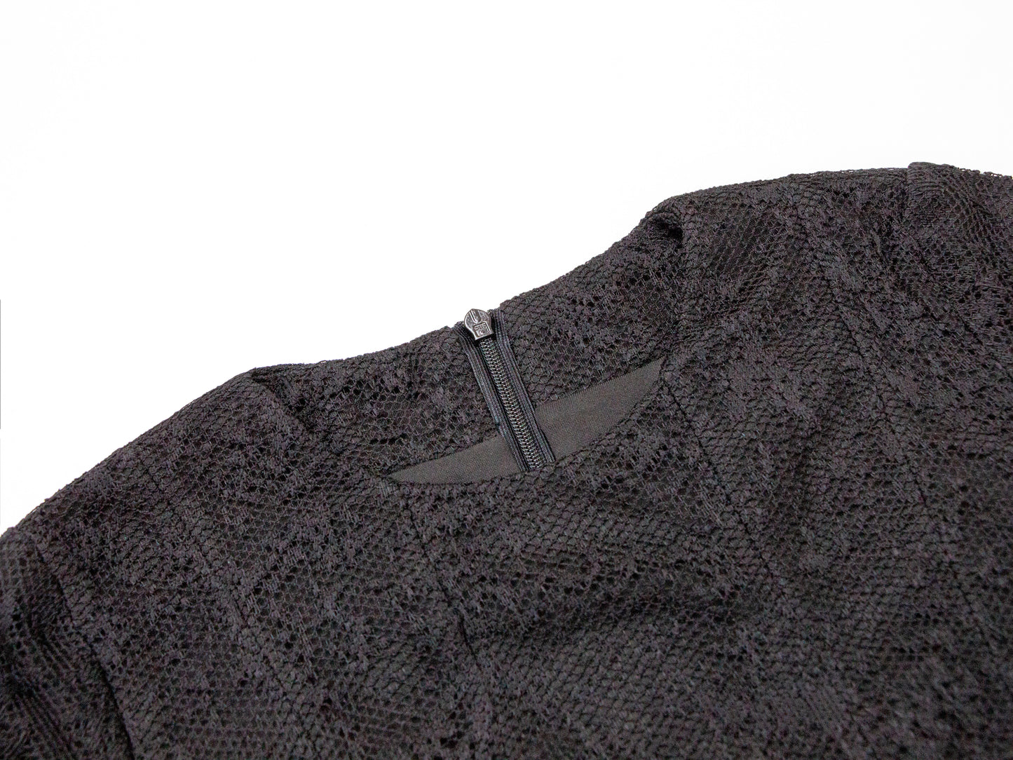 Mesh Tiered Dress - Black