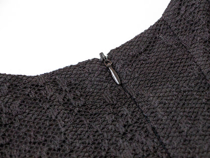 Mesh Tiered Dress - Black