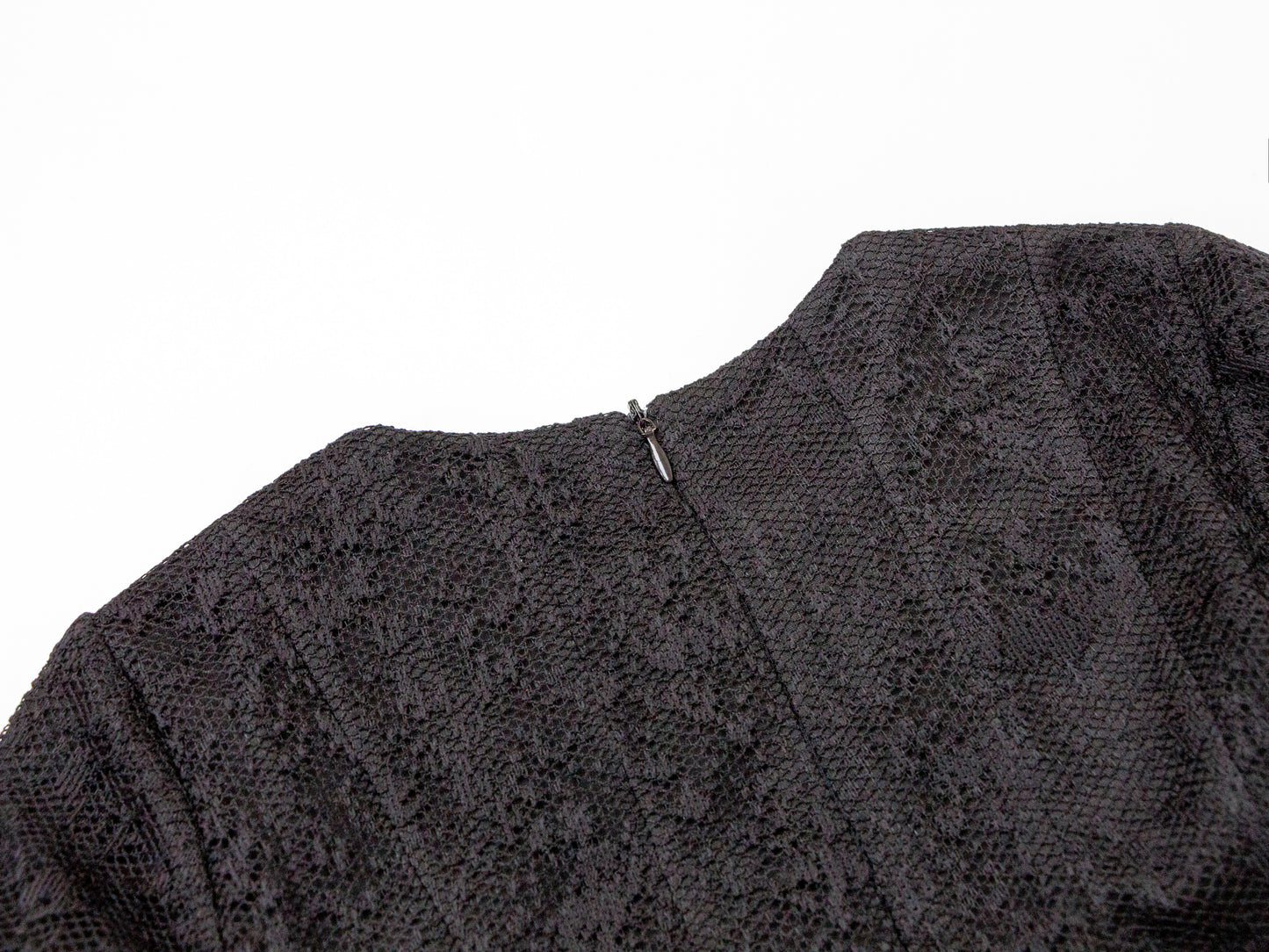 Mesh Tiered Dress - Black