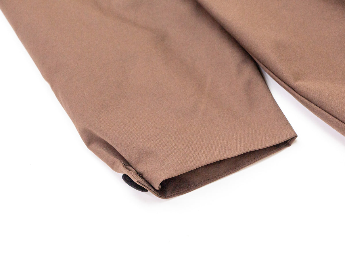 Pleated Flared Dress - Brown