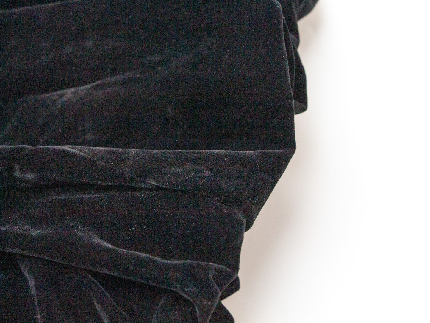 Velvet Balloon Skirt - Black