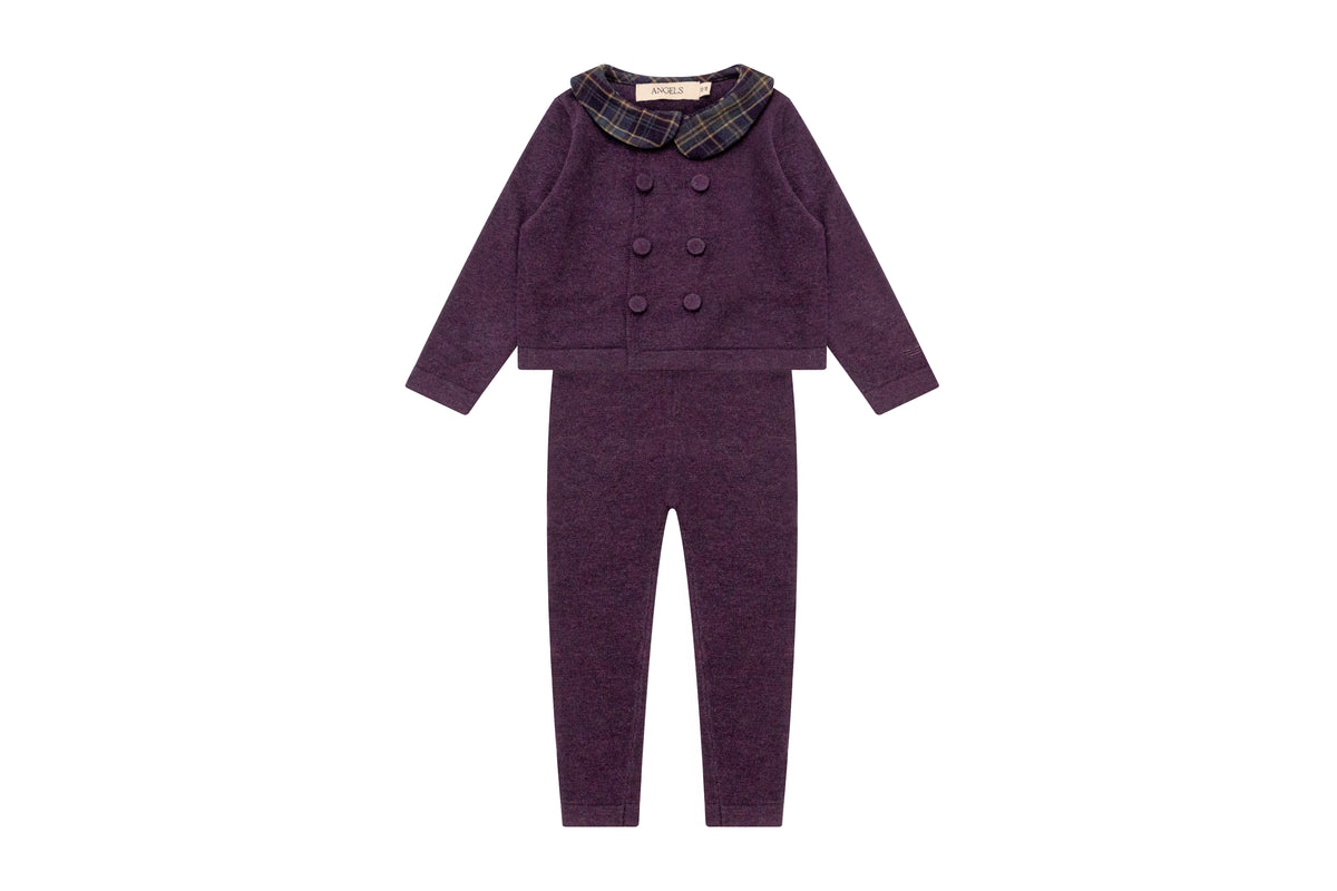Burberry Knit Set - Plum