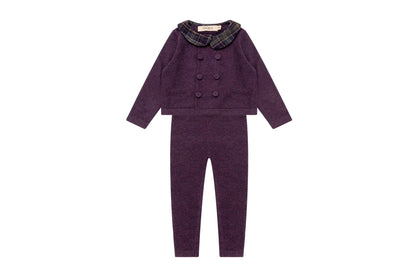 Burberry Knit Set - Plum