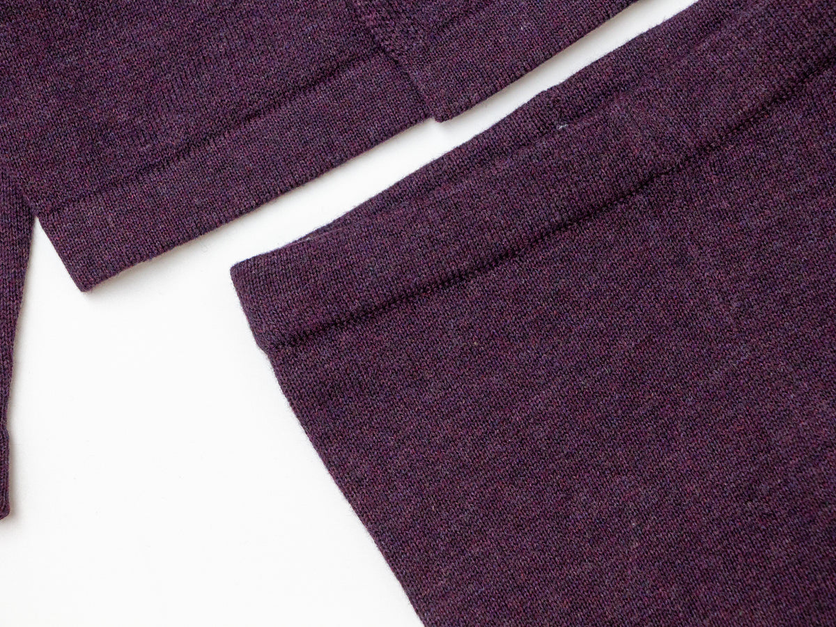 Burberry Knit Set - Plum
