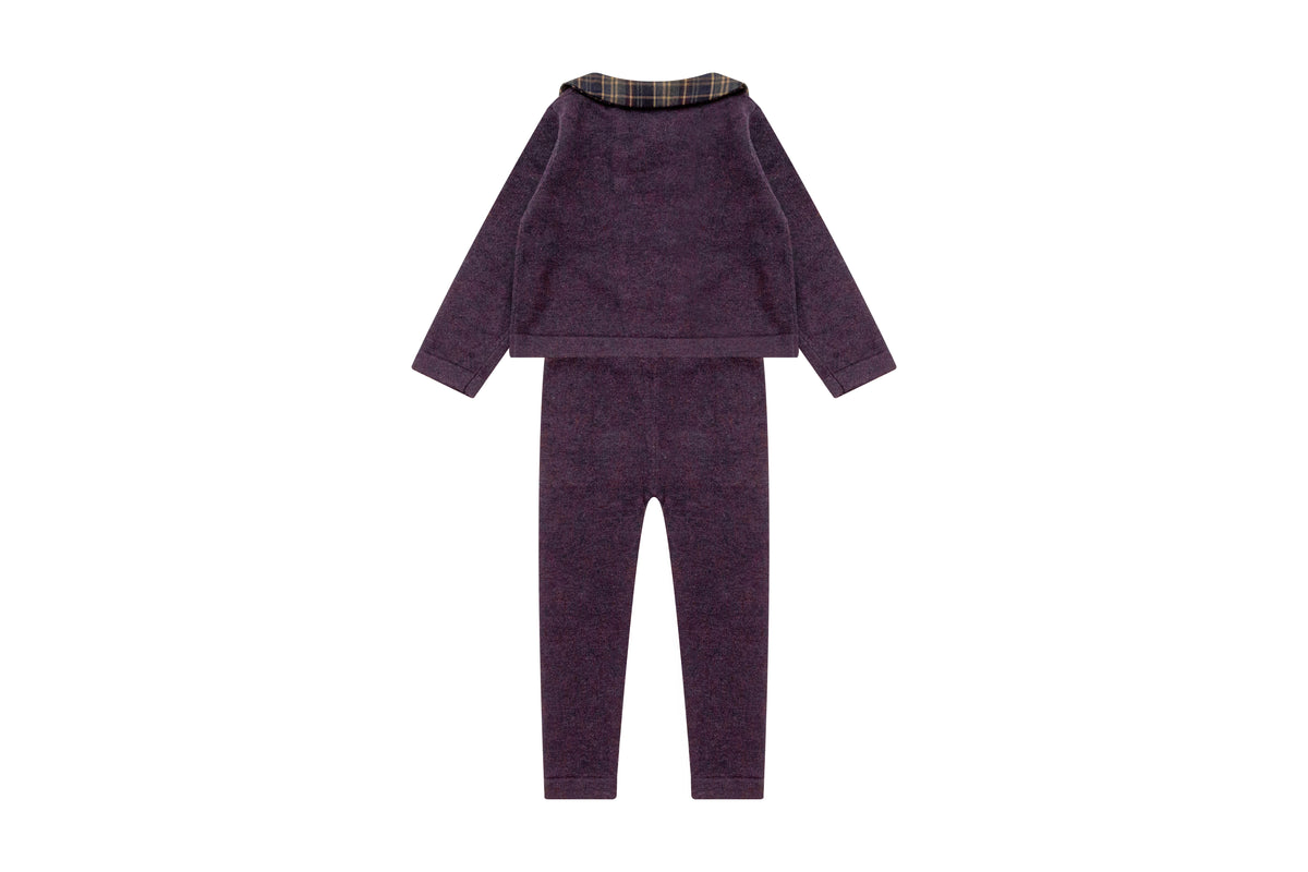 Burberry Knit Set - Plum