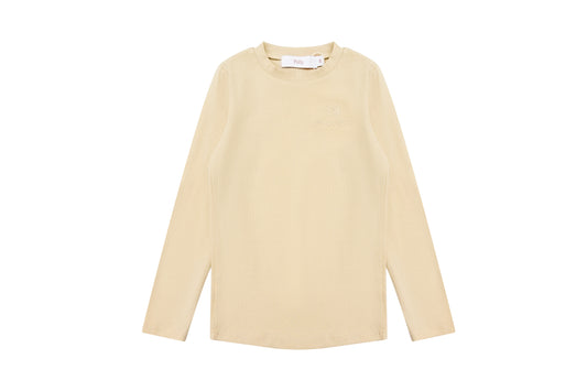 Embroidered Turtleneck - Cream