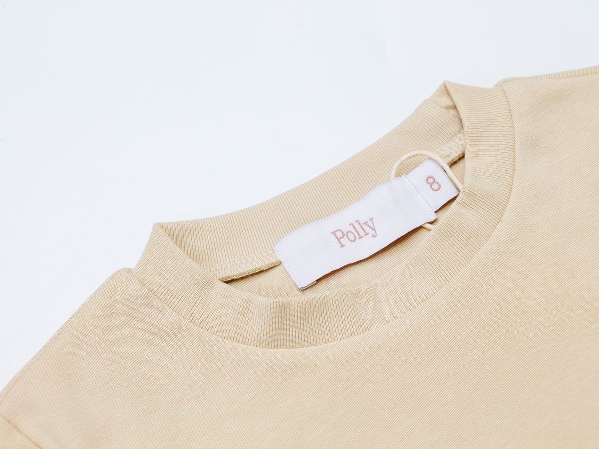 Embroidered Turtleneck - Cream