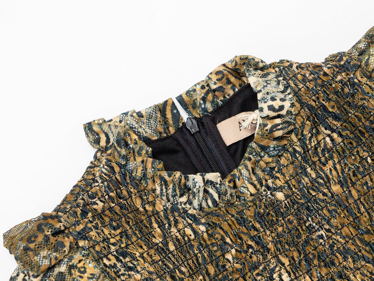 Mesh Dress - Leopard