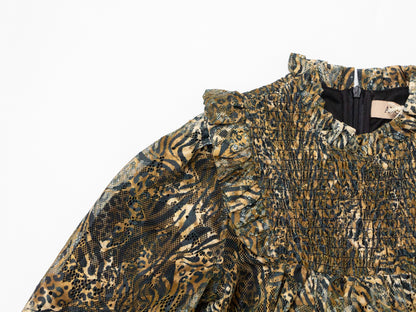 Mesh Dress - Leopard