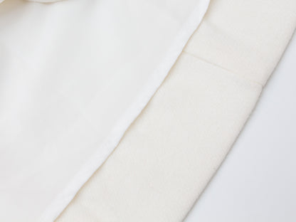 Double Breasted Wool Coat Dress - White