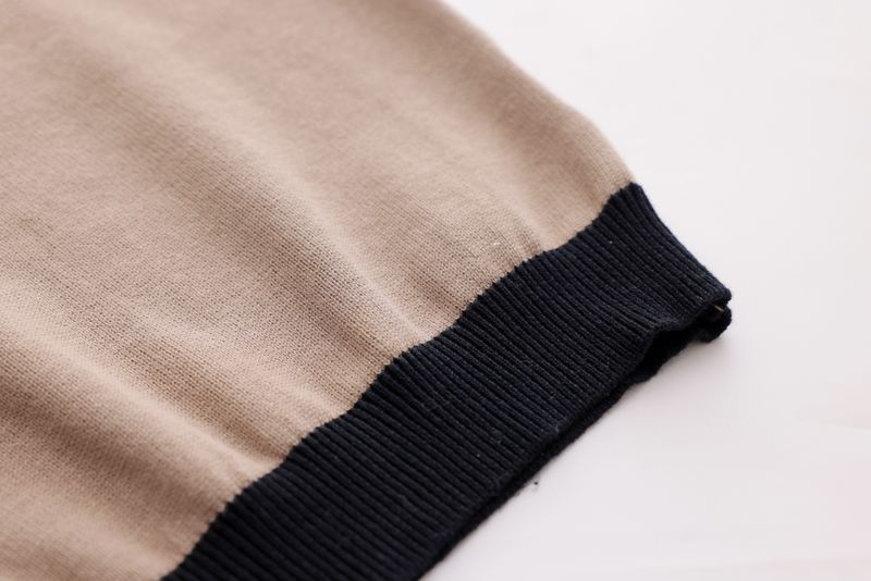 Combination Polo Knit - Mocha