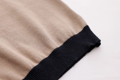Combination Polo Knit - Mocha