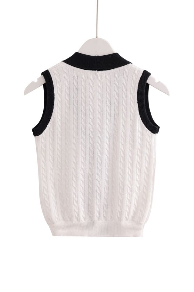 Knit Vest - Black
