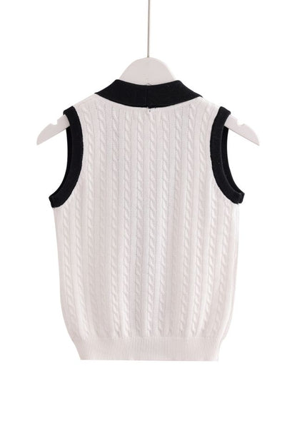 Knit Vest - Black