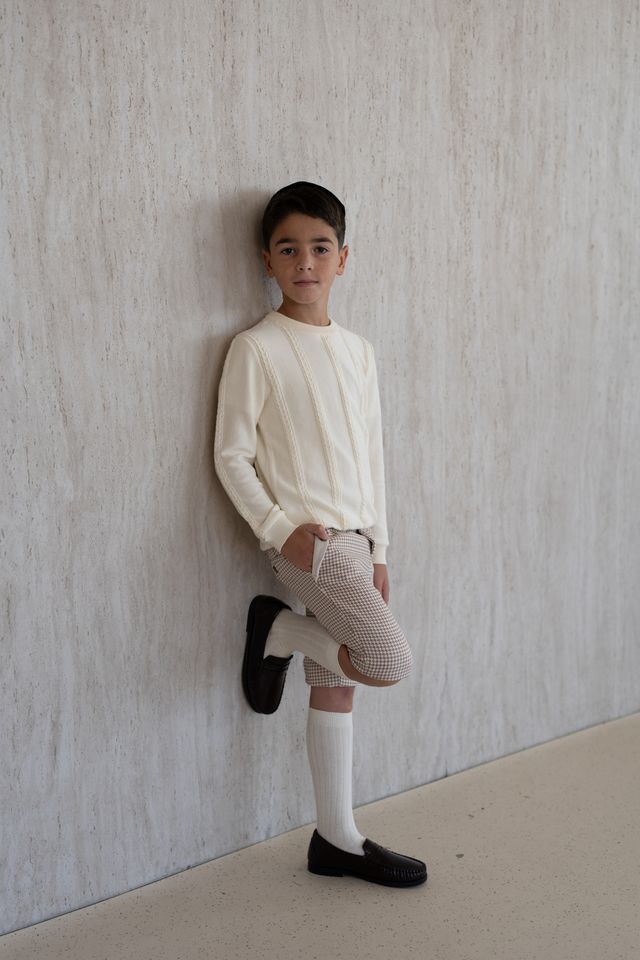 Small-Cable Knit - Cream