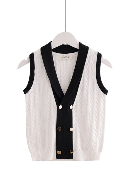 Knit Vest - Black