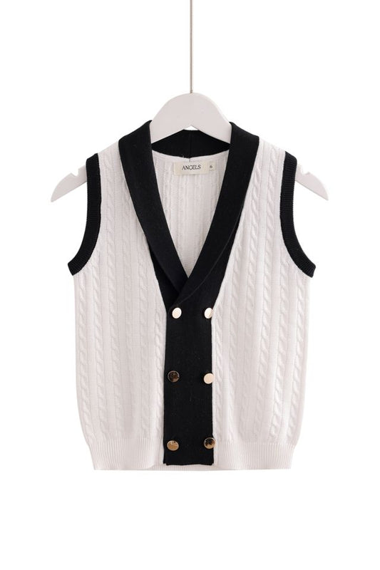Knit Vest - Black