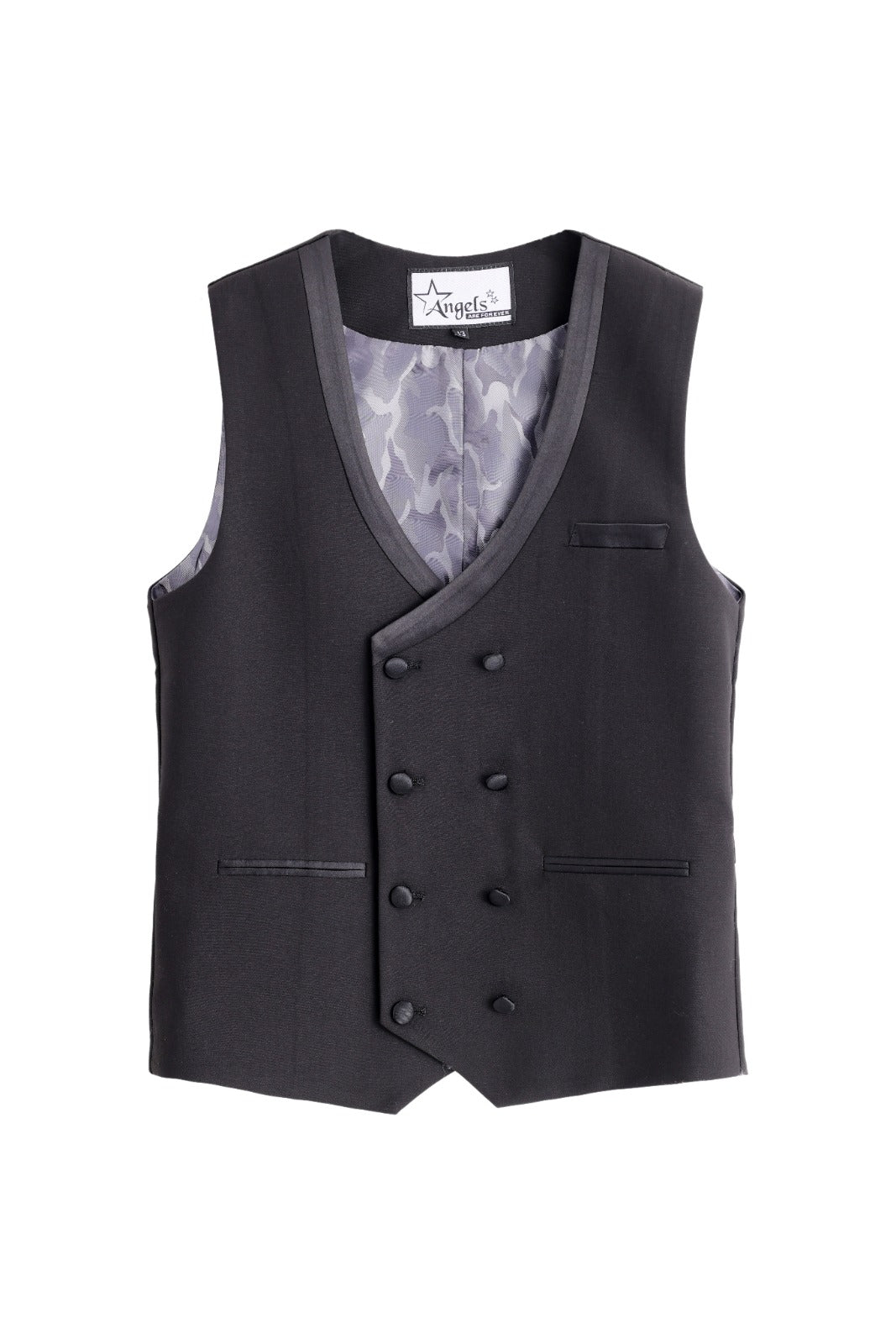 Satin Vest - Black