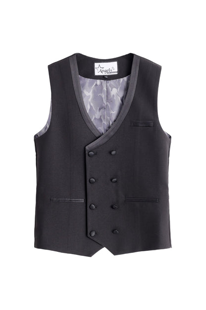 Satin Vest - Black