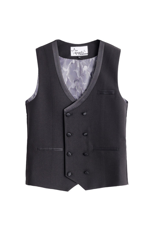 Satin Vest - Black