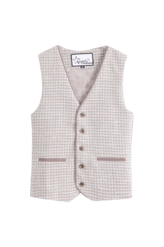 Pepita Vest - Mocha