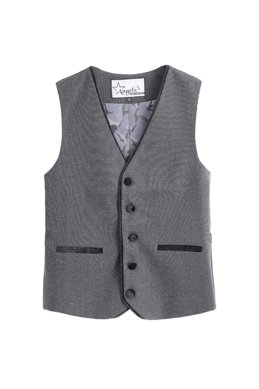 Herringbone Vest - Black