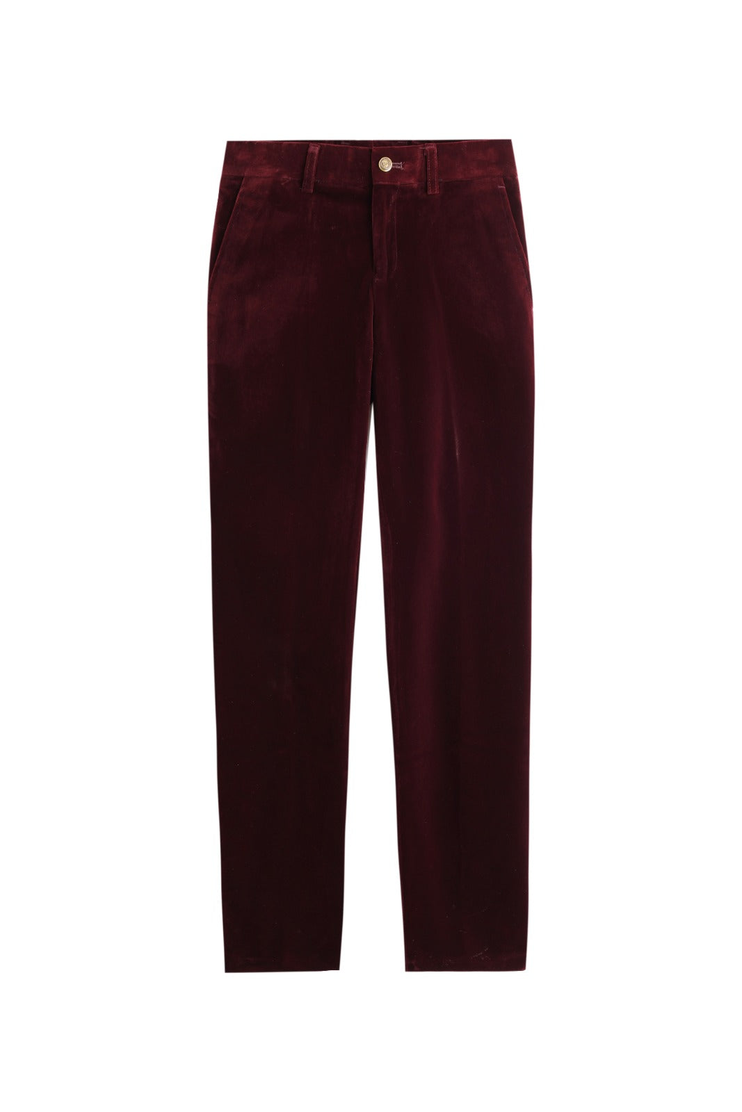 Velvet Trousers - Burgundy