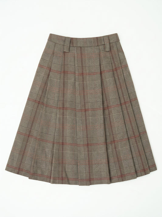 A- Line Plaid Skirt