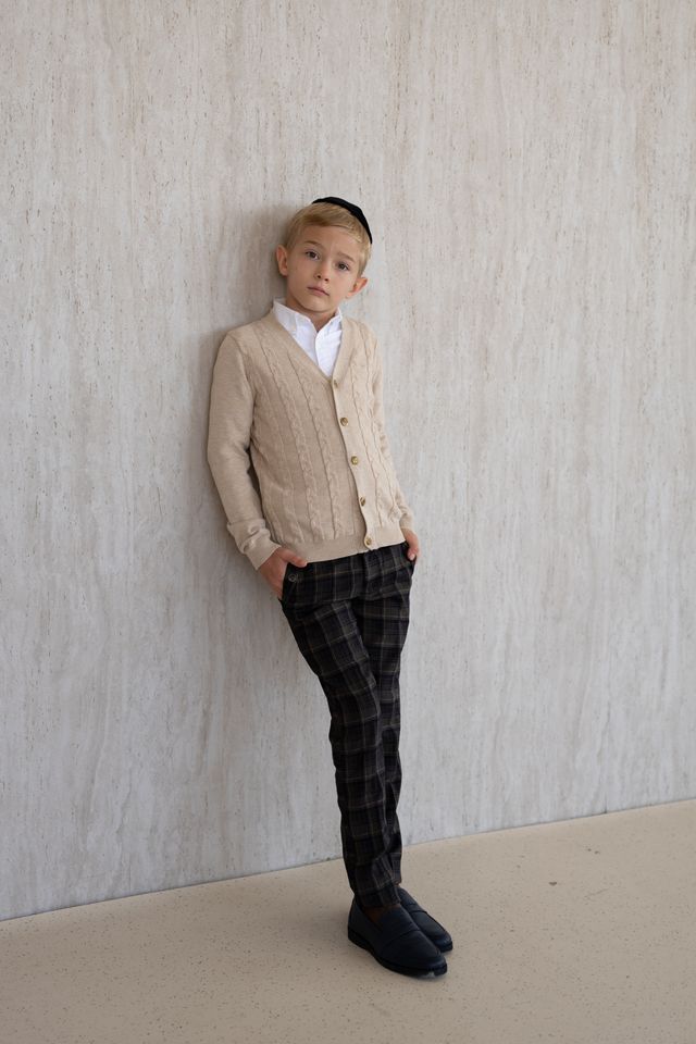 Cable-Knit Cardigan - Stone