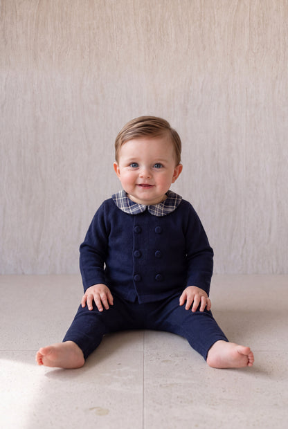 Burberry Knit Set - Navy