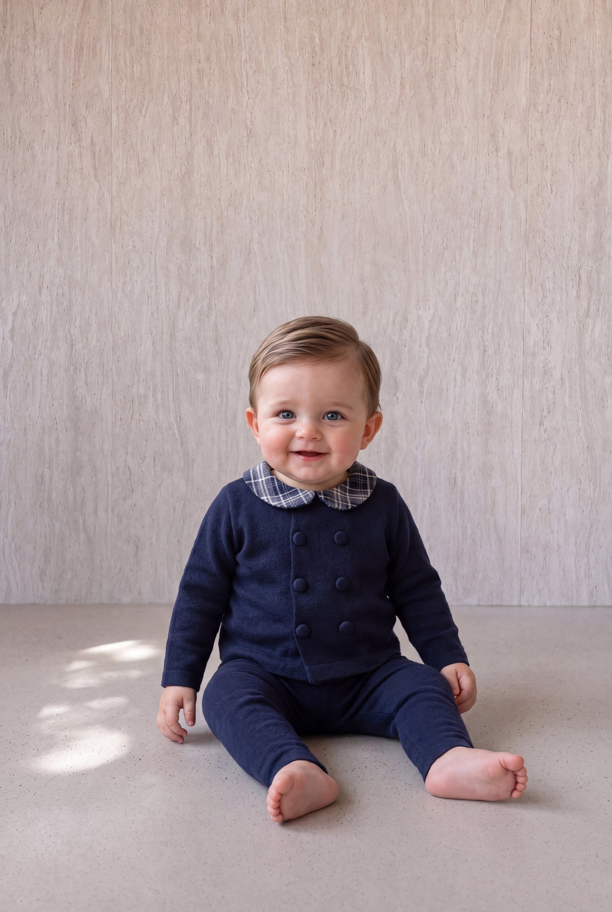 Burberry Knit Set - Navy