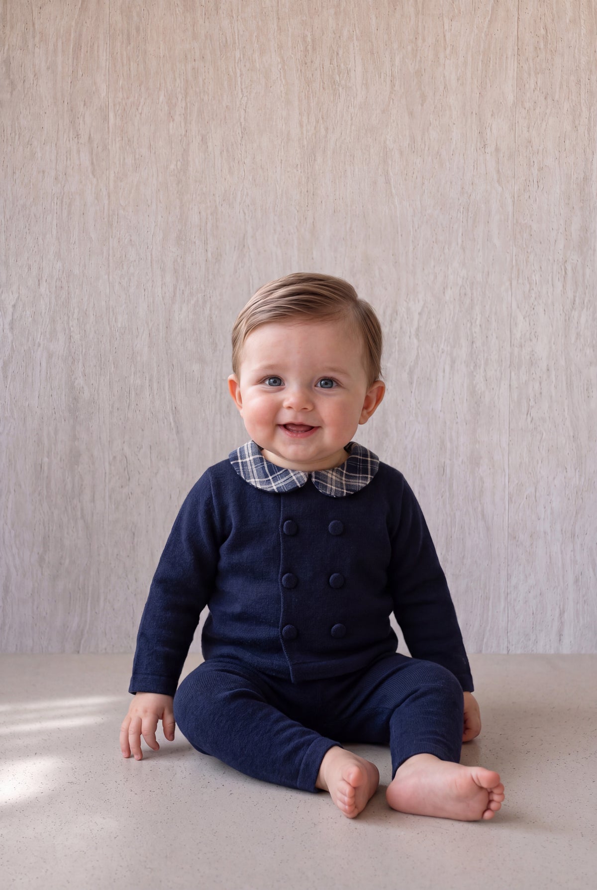 Burberry Knit Set - Navy