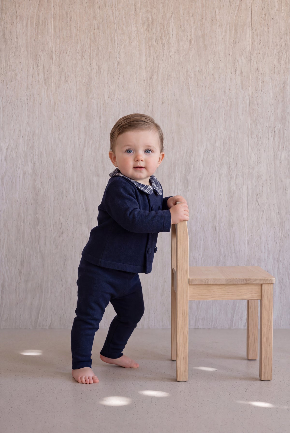 Burberry Knit Set - Navy
